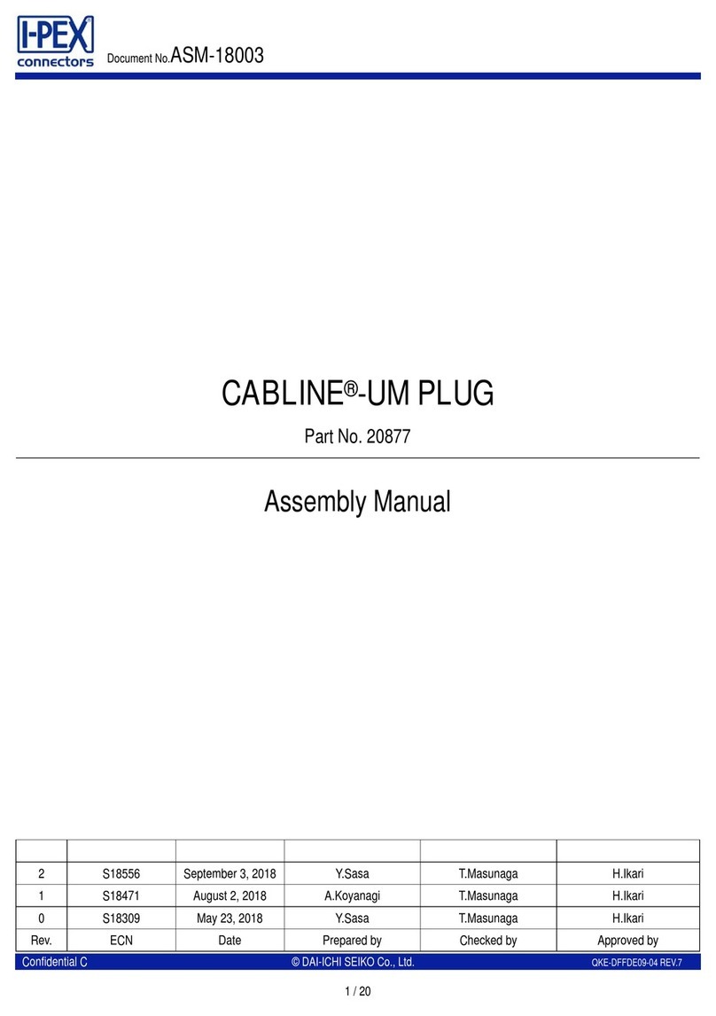 IPEX CABLINE-UM PLUG User manual