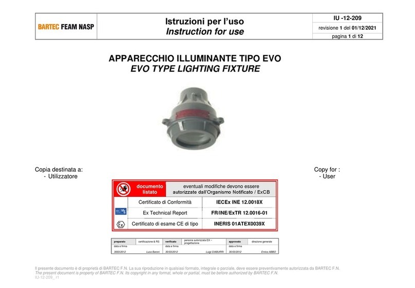 BARTEC FEAM EVO Instructions for use