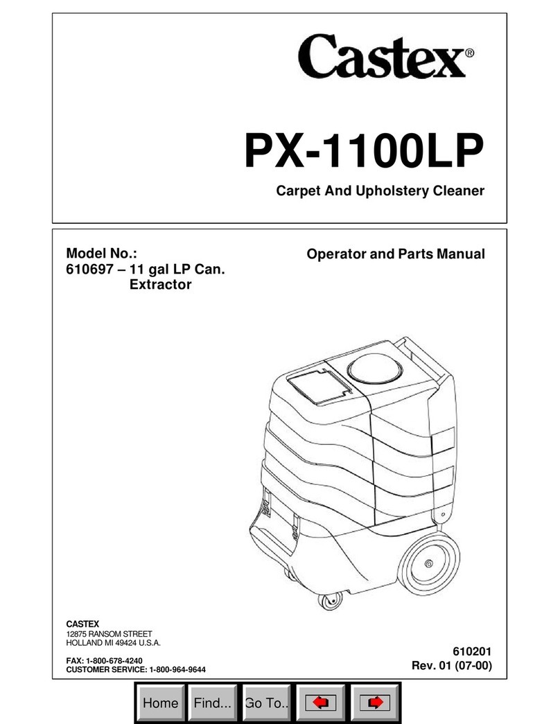 Castex PX-1100LP Operator and parts manual