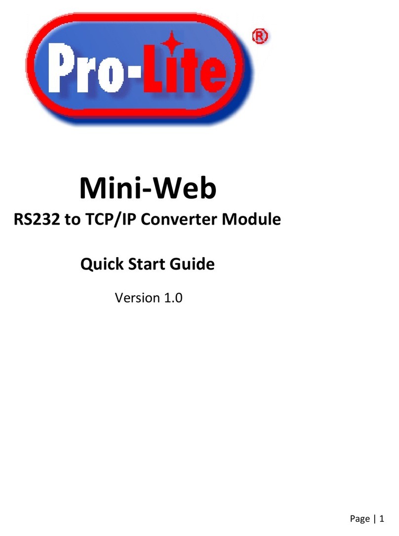 ProLite Mini-Web quick start guide