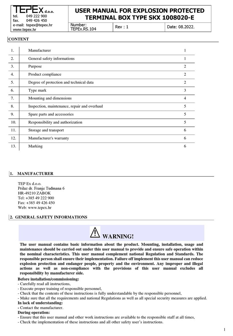 Tepex SKX 1008020-E user manual