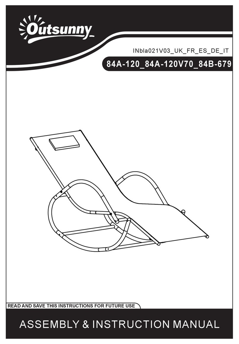 Outsunny 84A-120 Assembly & instruction manual Outsunny 84A-120 Assembly & instruction manual