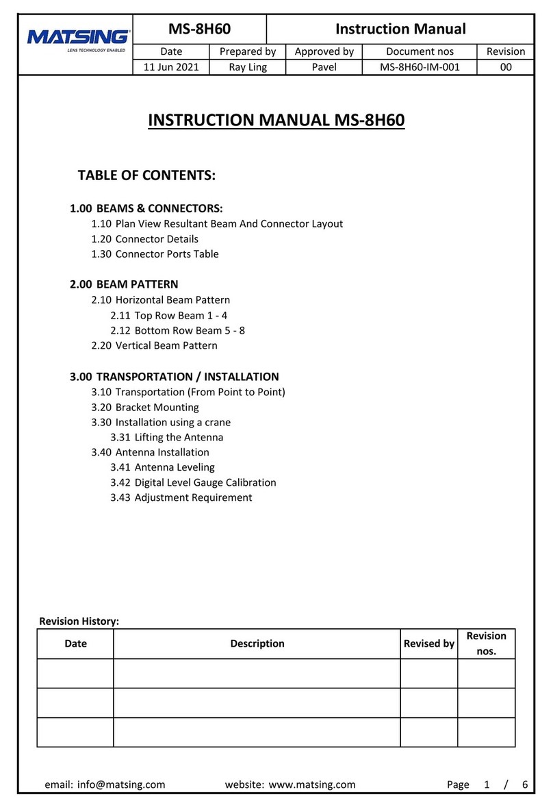 Matsing MS-8H60 User manual