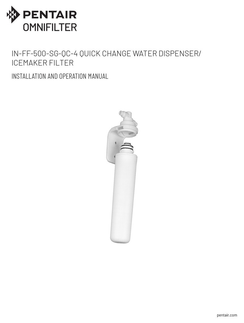 Pentair OMNIFILTER IN-FF-500-SG-QC-4 Installation and operation manual
