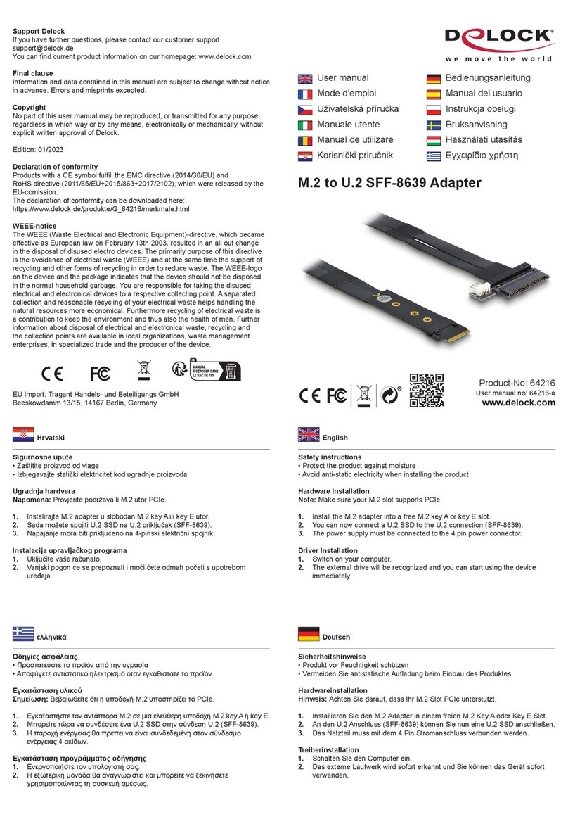 DeLOCK 64216 user manual