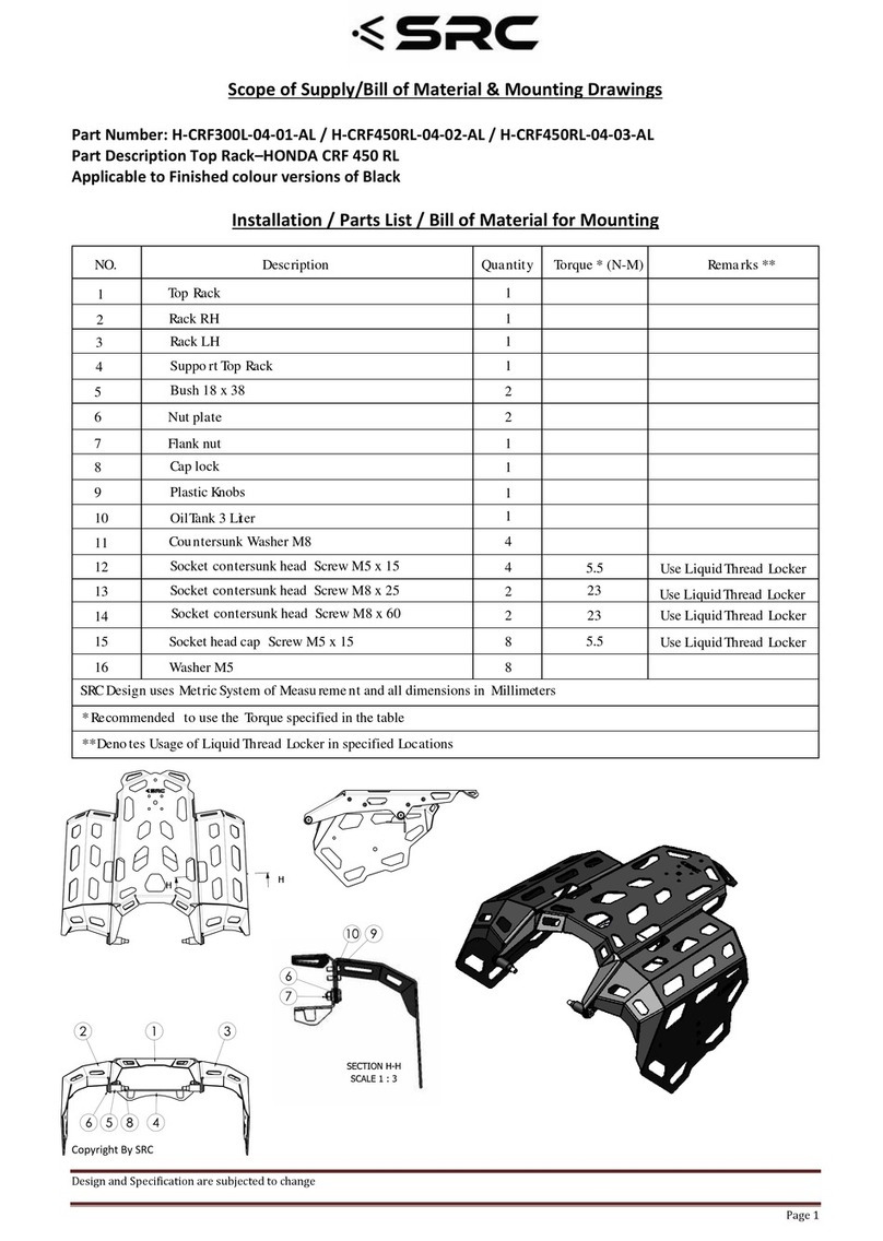 SRC H-CRF450RL-04-02-AL User manual SRC H-CRF450RL-04-02-AL User manual