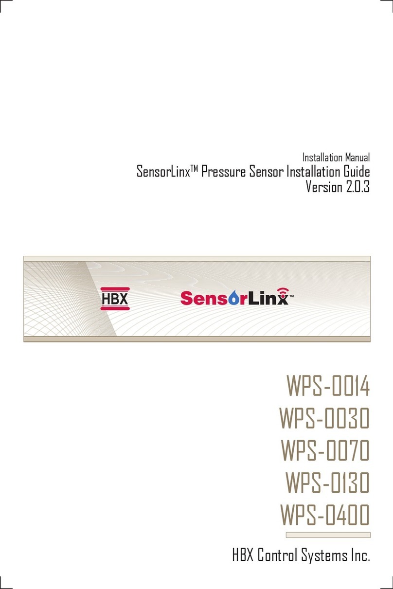 HBX SensorLinx WPS-0014 manual