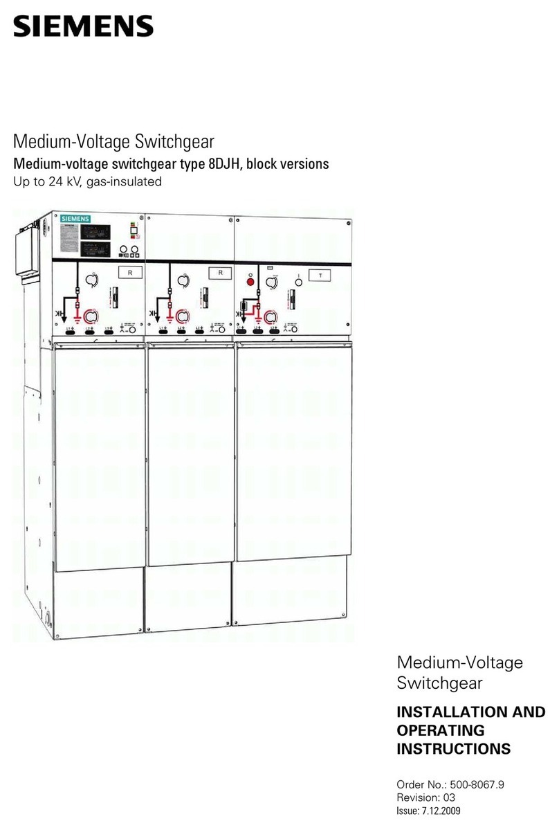 Siemens 8DJH User manual Siemens 8DJH User manual