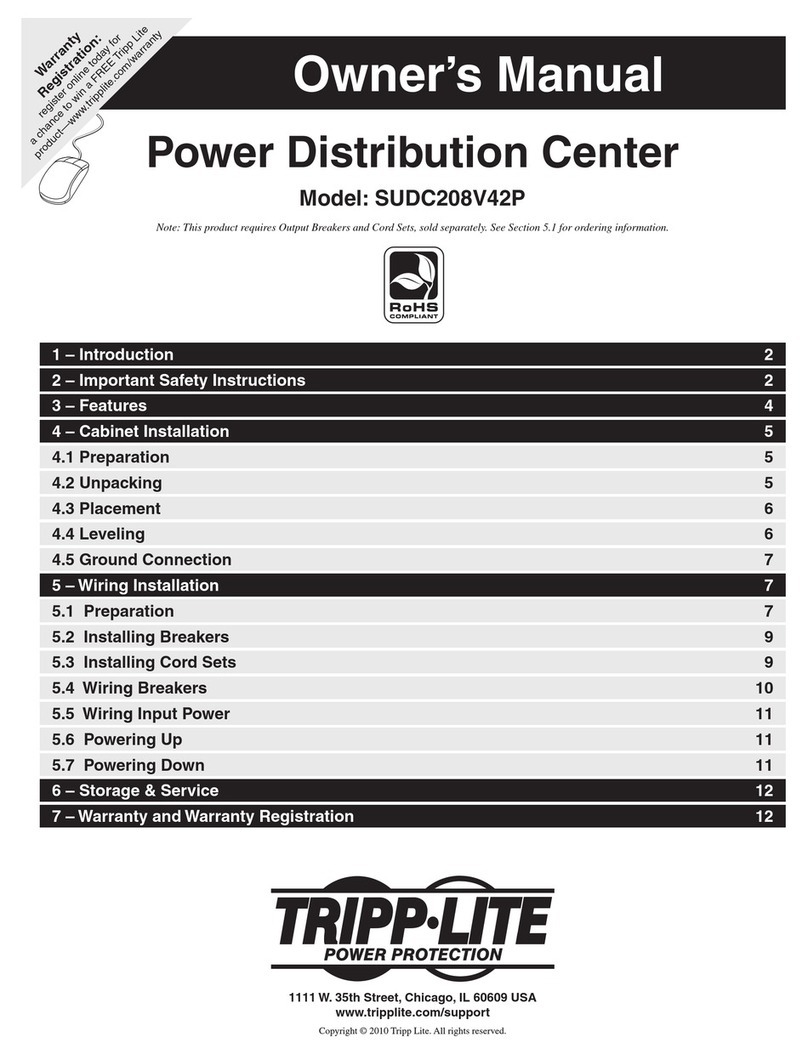 Tripp Lite SUDC208V42P owner's manual