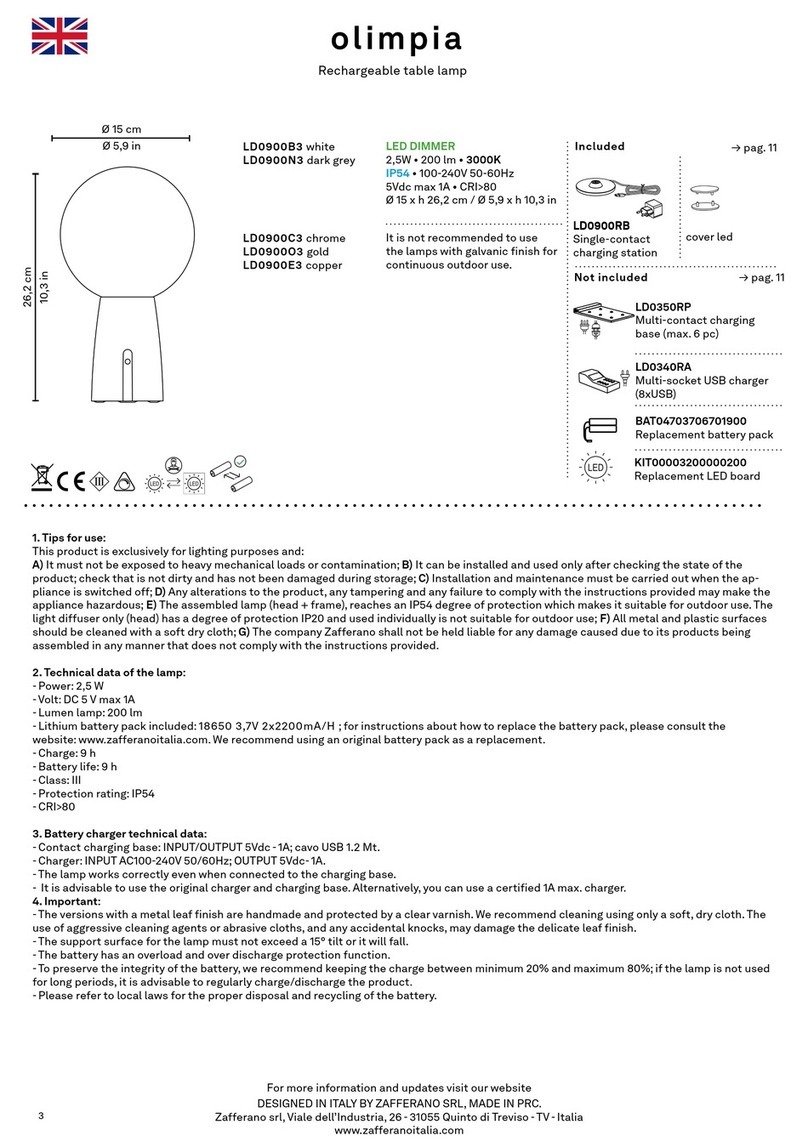 Zafferano olimpia Instructions for use Zafferano olimpia Instructions for use