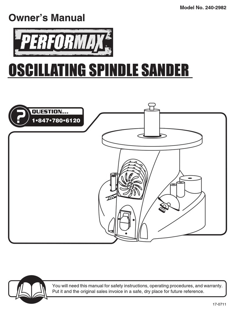 Performax 240-2982 owner's manual