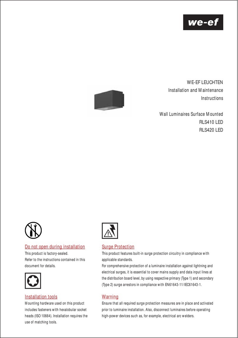 WE-EF RLS410 LED Installation and maintenance instructions