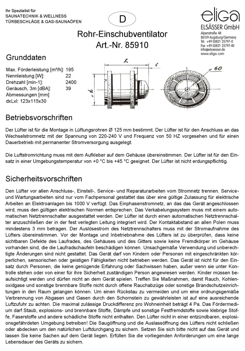 Eliga 85910 manual