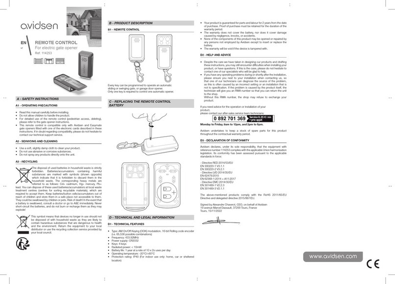 Avidsen 114253 manual