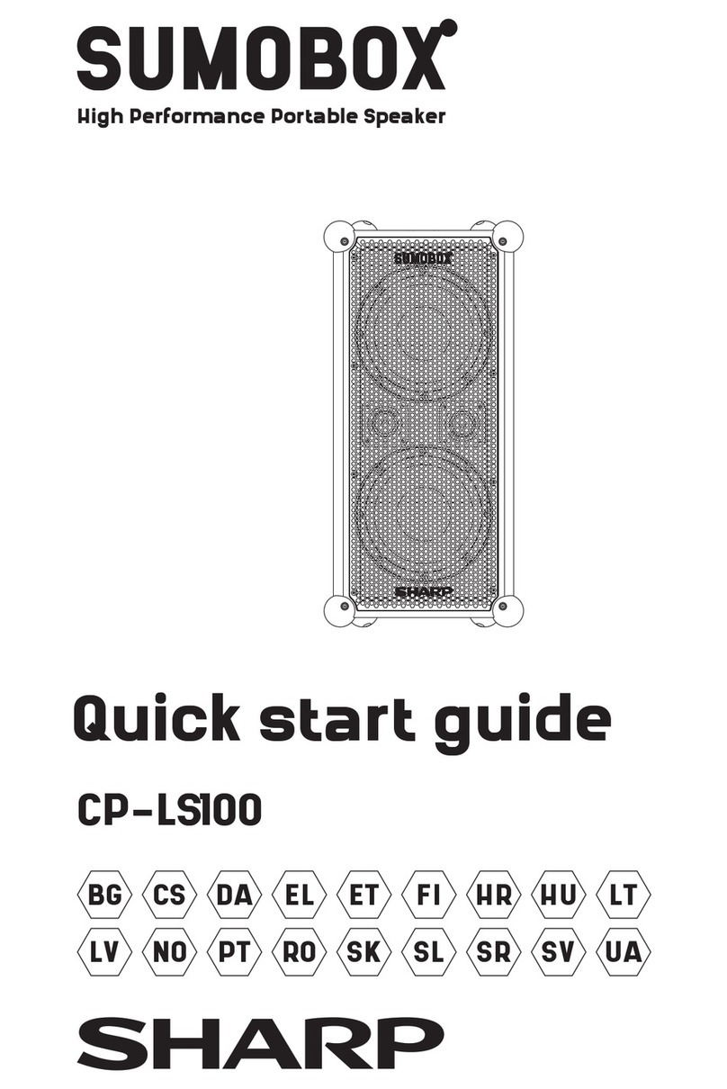 Sharp SumoBox CP-LS100 quick start guide