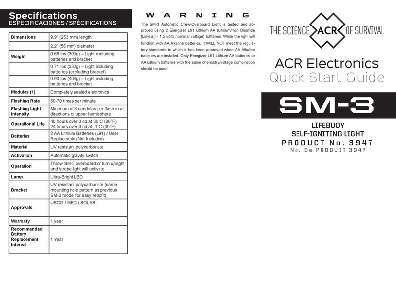 ACR Electronics SM-3 quick start guide