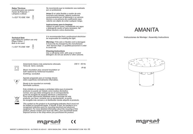 marset AMANITA User manual