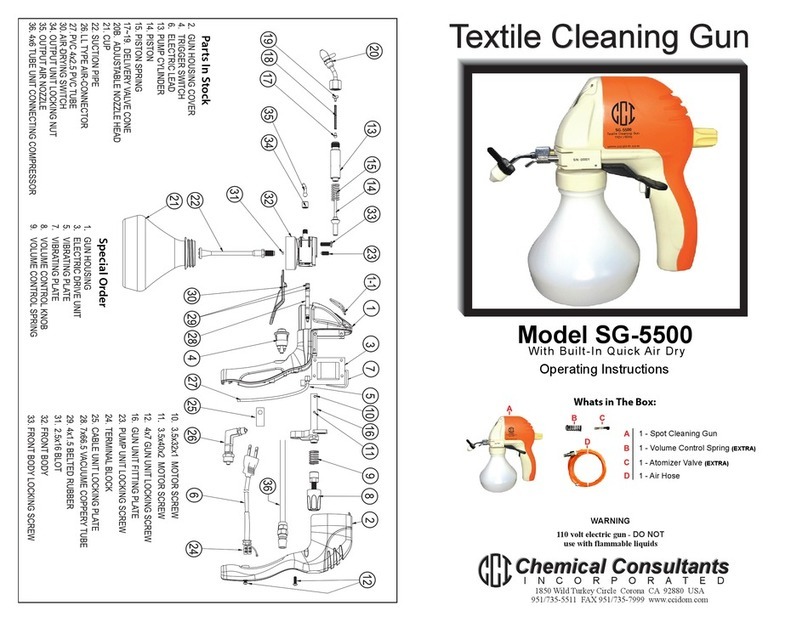 Chemical Concepts SG-5500 operating instructions