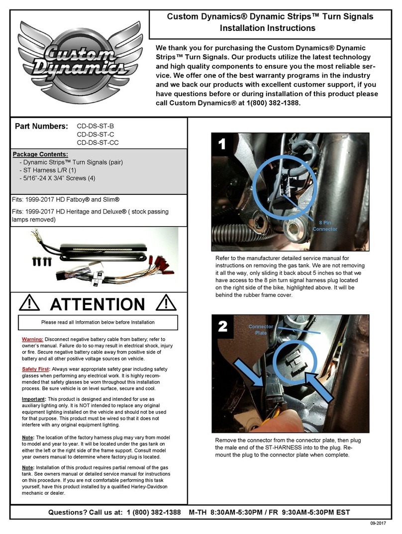 Custom Dynamics Dynamic Strips CD-DS-ST-B User manual