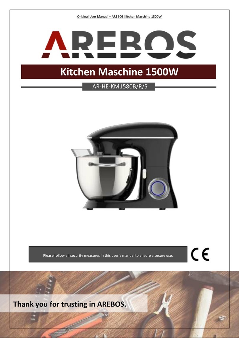 AREBOS AR-HE-KM1580B User manual