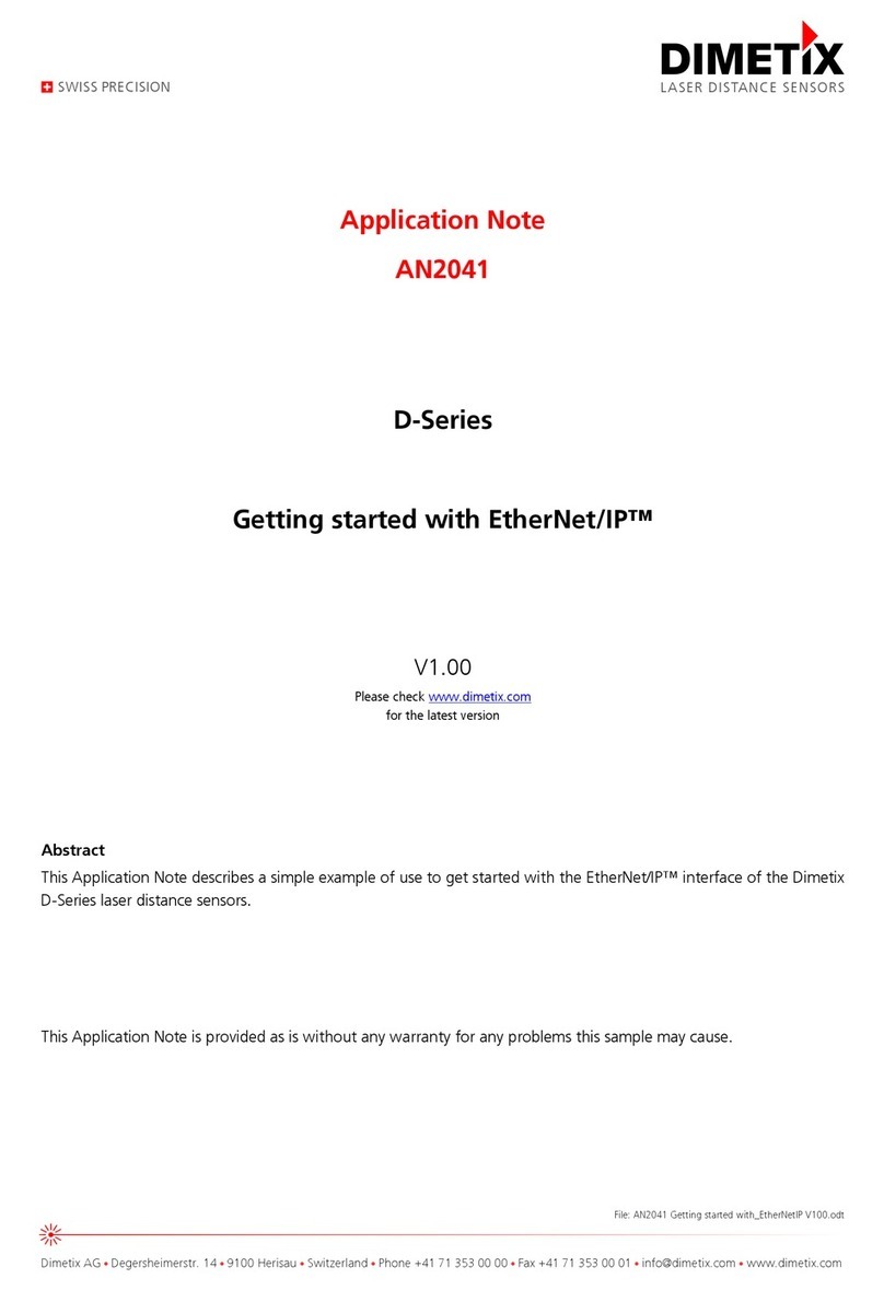 Dimetix D Series Application note