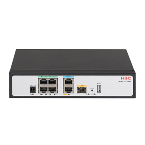 H3C MSR600 Series User manual H3C MSR600 Series User manual