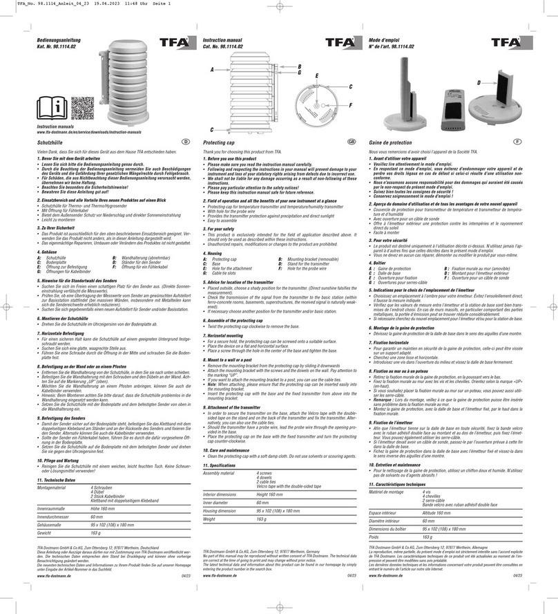 TFA 98.1114.02 instruction manual