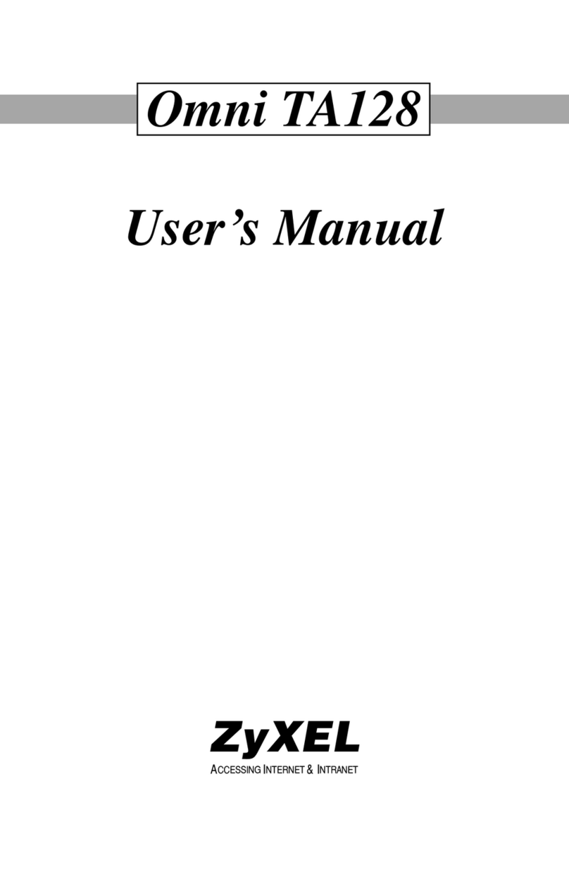 ZyXEL Communications Omni TA128 User manual