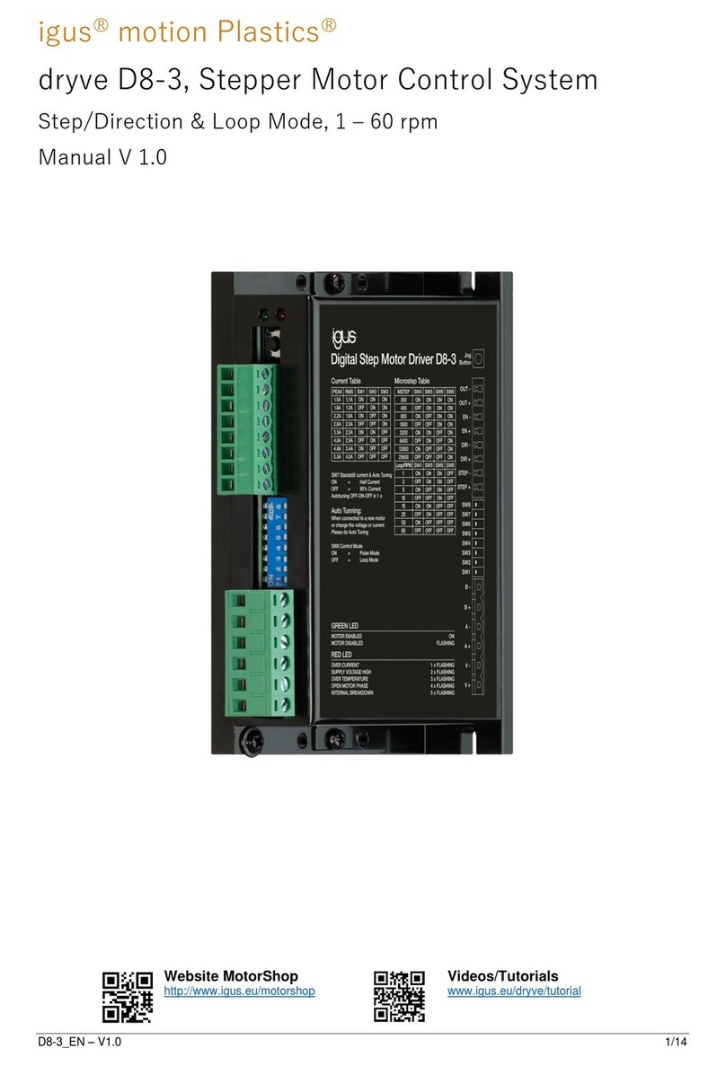 igus motion Plastics D8-3 User manual