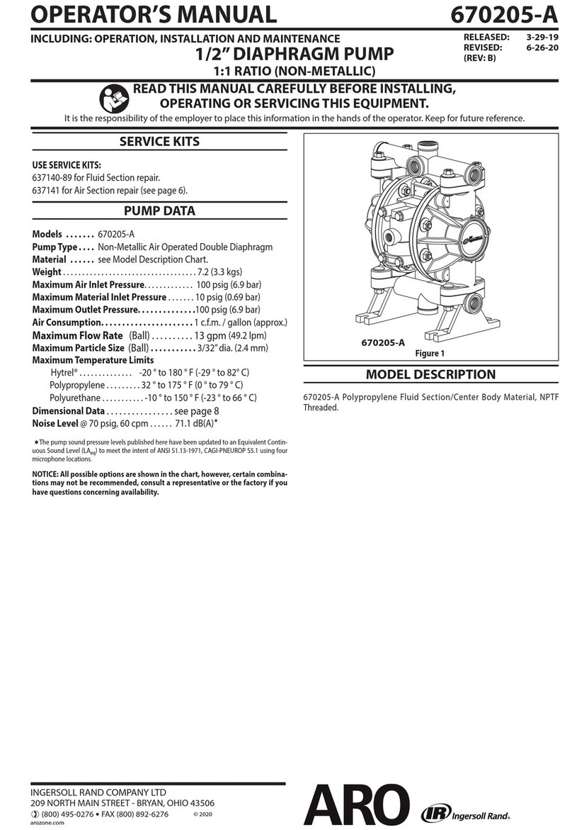 Ingersoll-Rand ARO 670205-A User manual