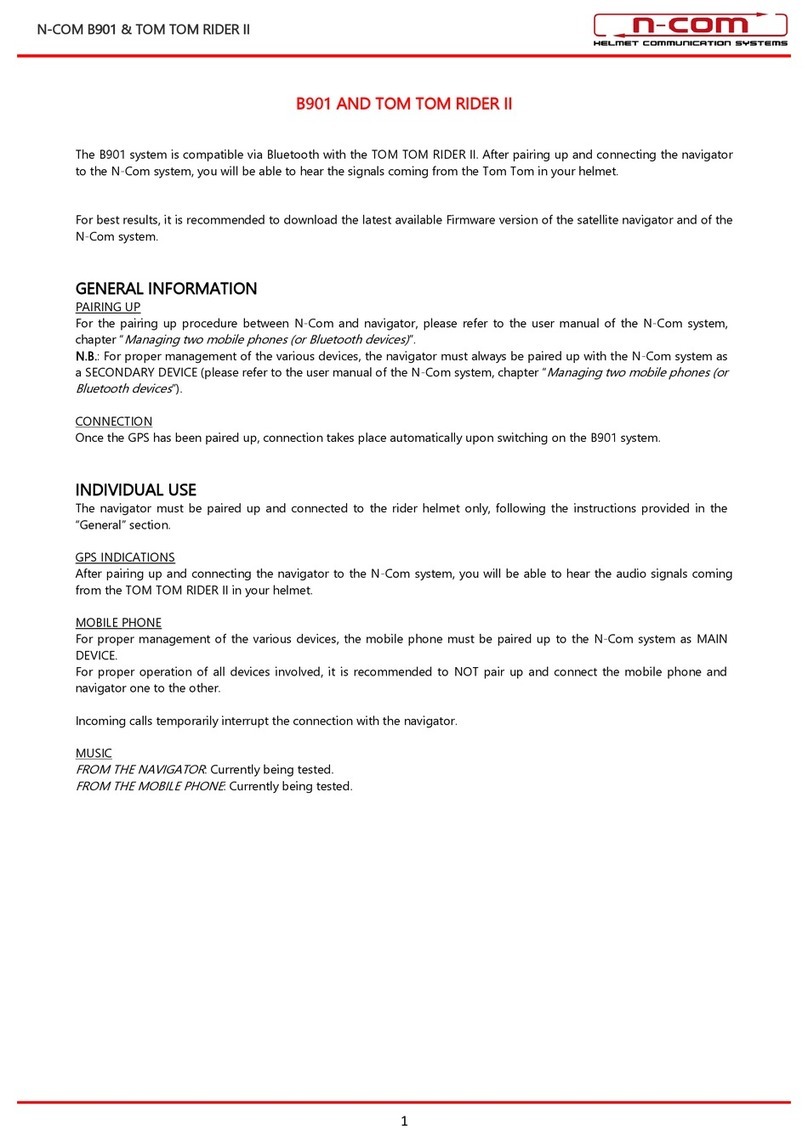 N-Com B901 User manual N-Com B901 User manual