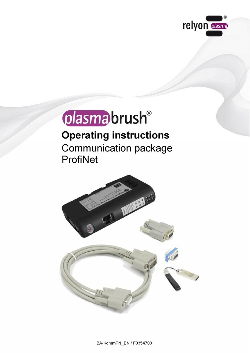 Relyon plasma Brush operating instructions