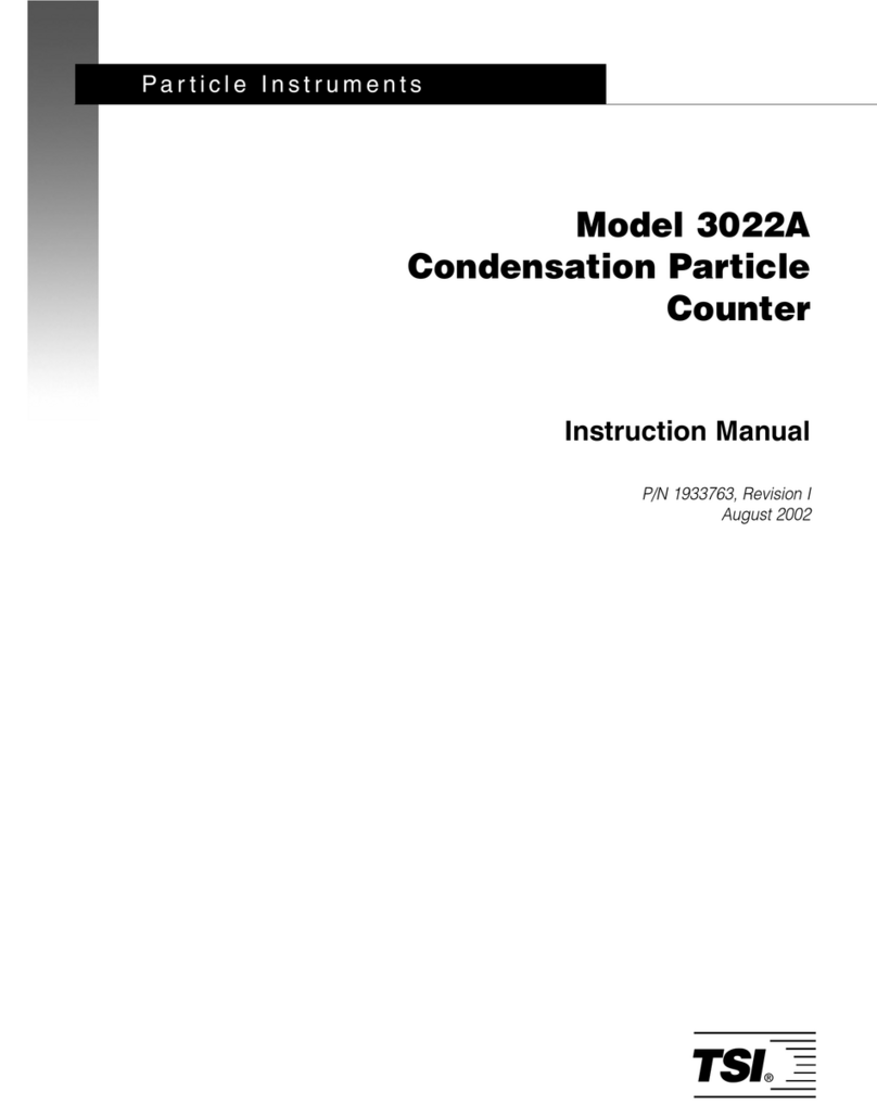 TSI Instruments 3022A instruction manual TSI Instruments 3022A instruction manual