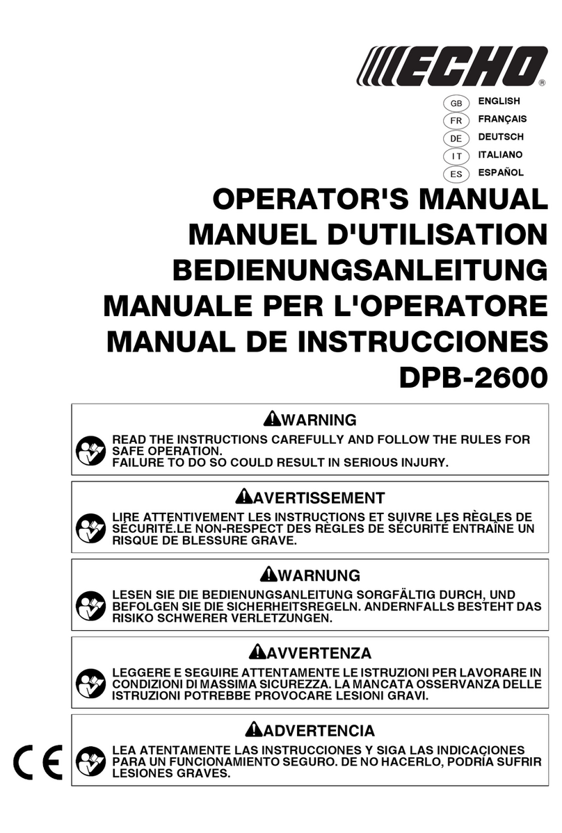 Echo DPB-2600 User manual