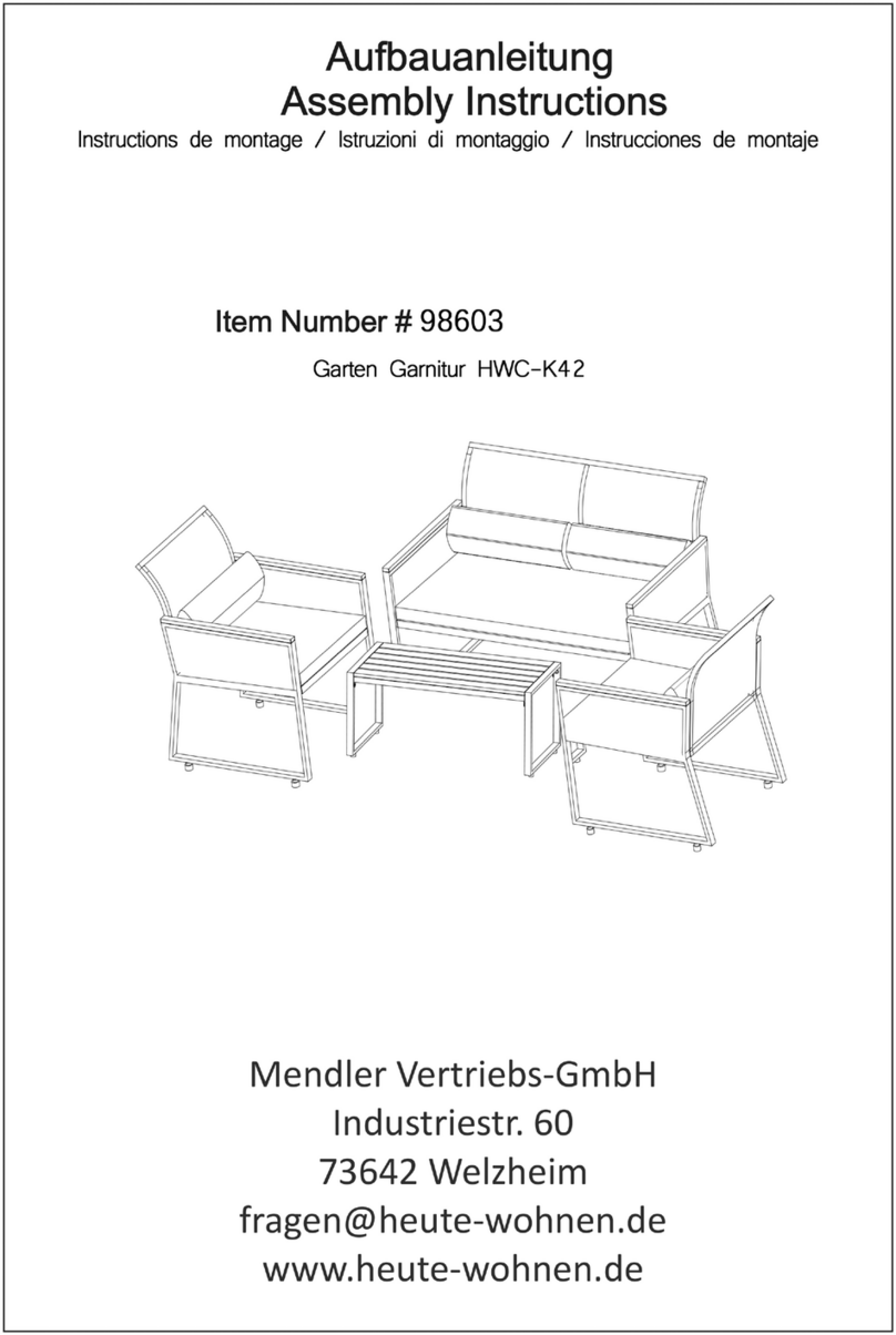 heute wohnen HWC-K42 Assembly instructions