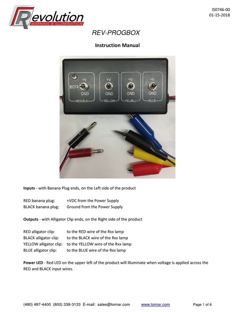 R/Evolution REV-PROGBOX instruction manual