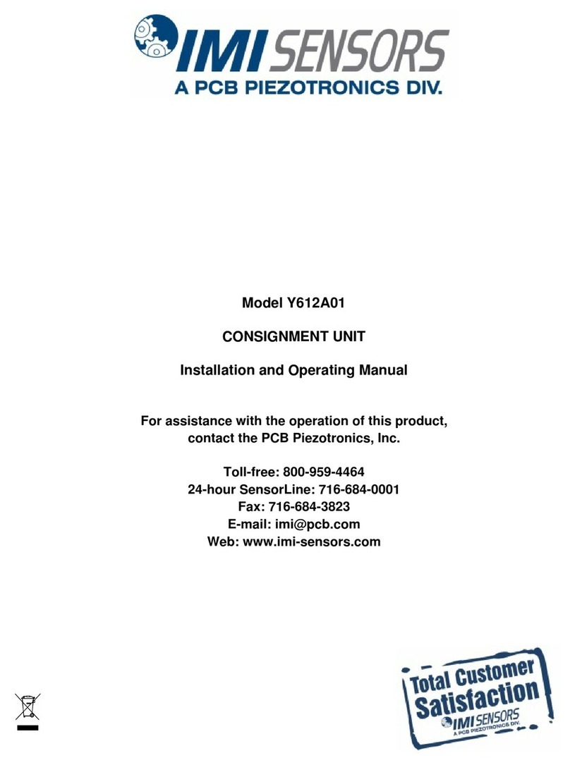 PCB Piezotronics IMI SENSORS Y612A01 User manual PCB Piezotronics IMI SENSORS Y612A01 User manual