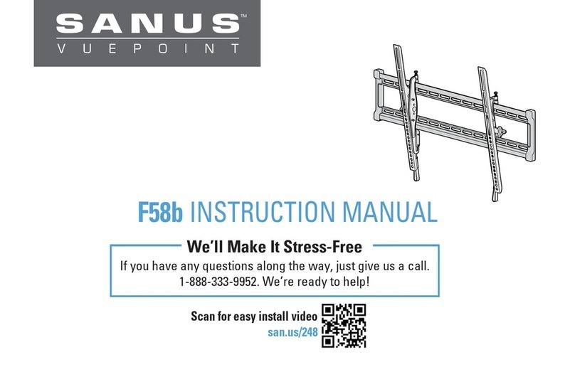 SANUS VuePoint F58b User manual SANUS VuePoint F58b User manual