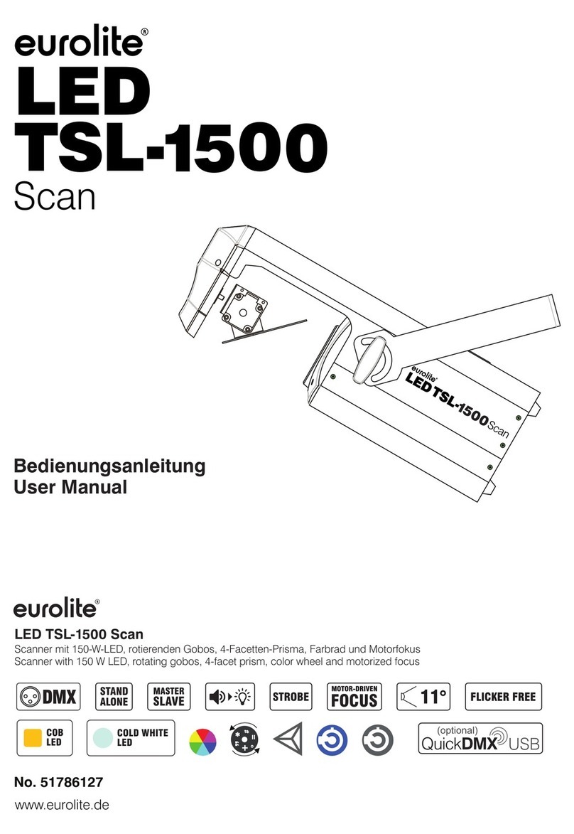 EuroLite LED TSL-1500 Scan User manual