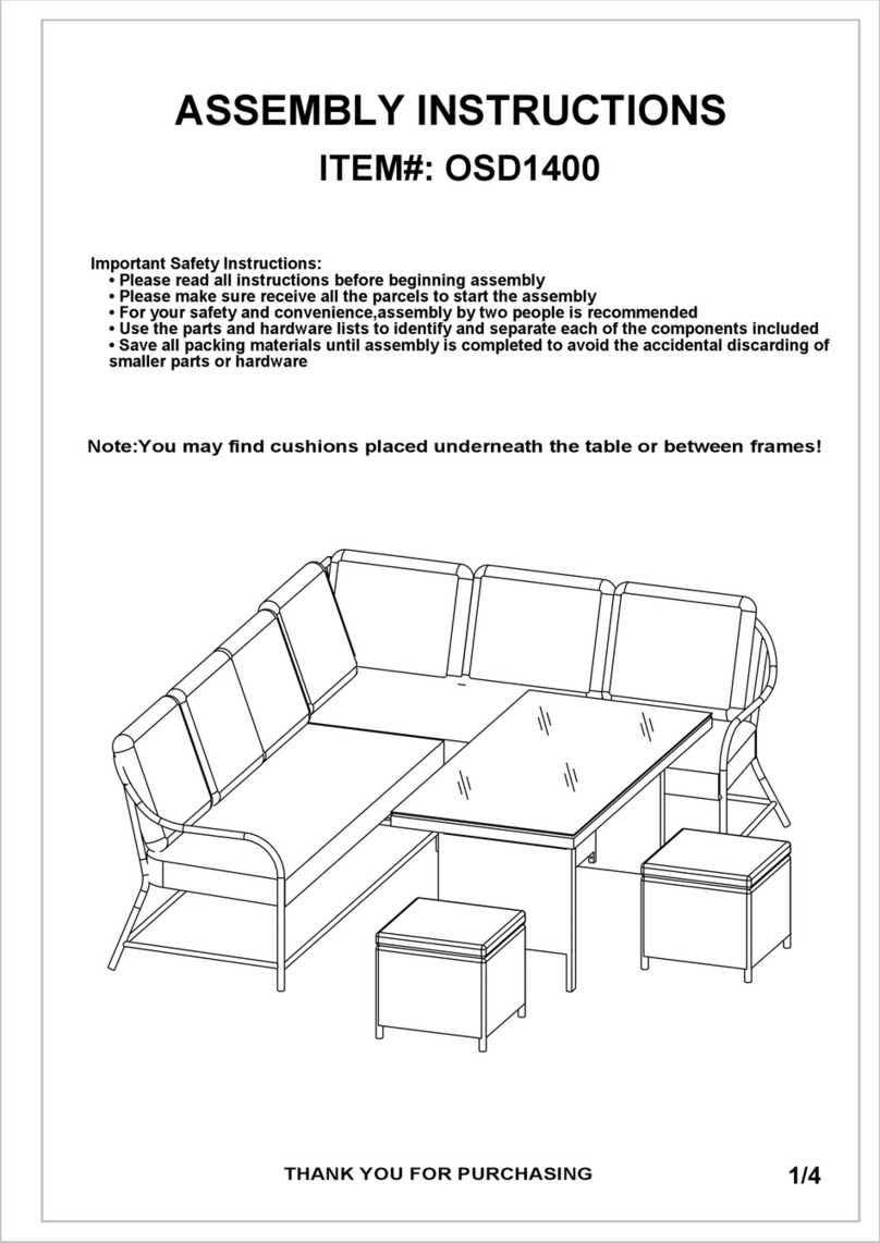 Delacora OSD1400 Assembly instructions