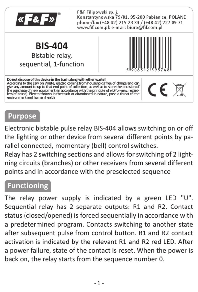 F&F BIS-404 quick start guide