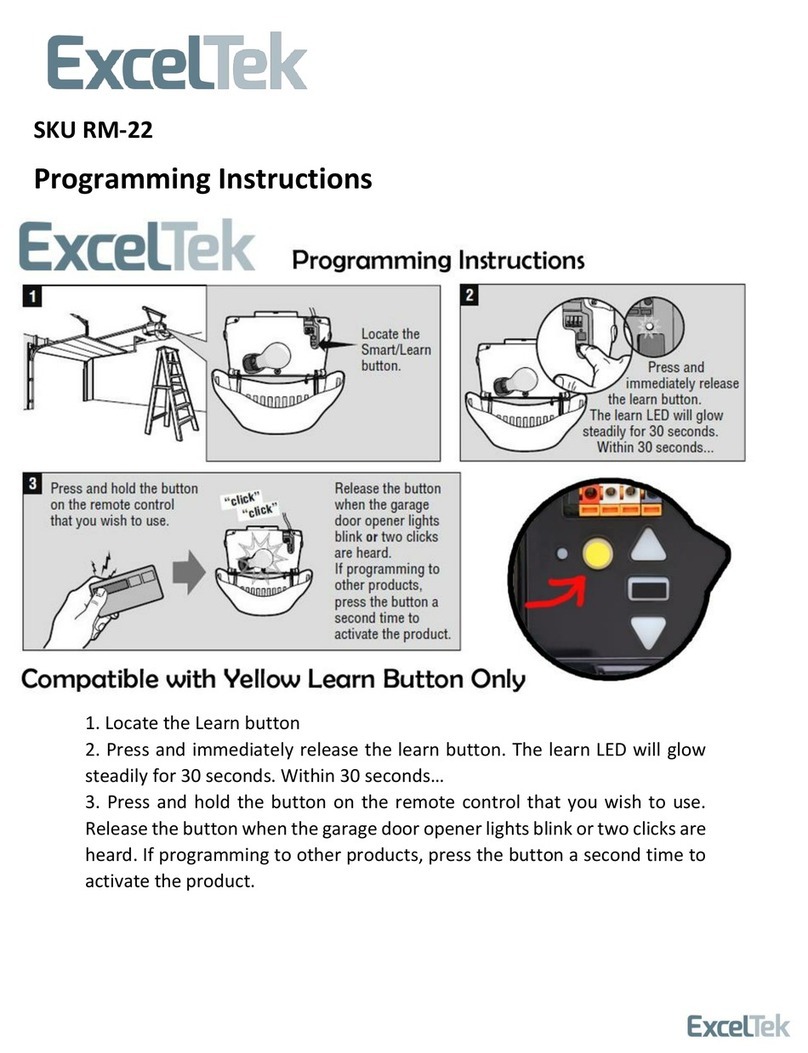 ExcelTek RM-22 Installation manual