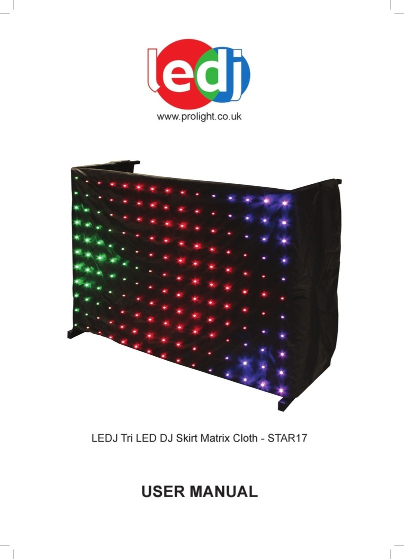 Ledj Tri LED DJ Skirt Matrix Cloth user manual