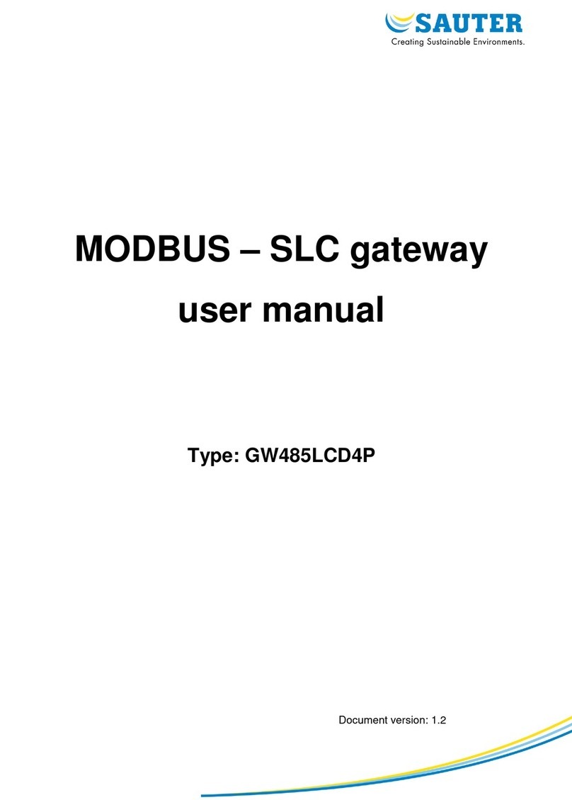 sauter GW485LCD4P user manual