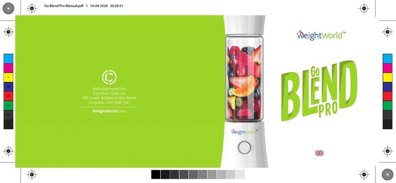 Weightworld Go Blend Pro ZDK-C8 manual