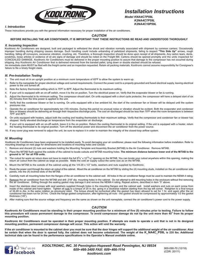 Kooltronic KNA4C7P59L User manual