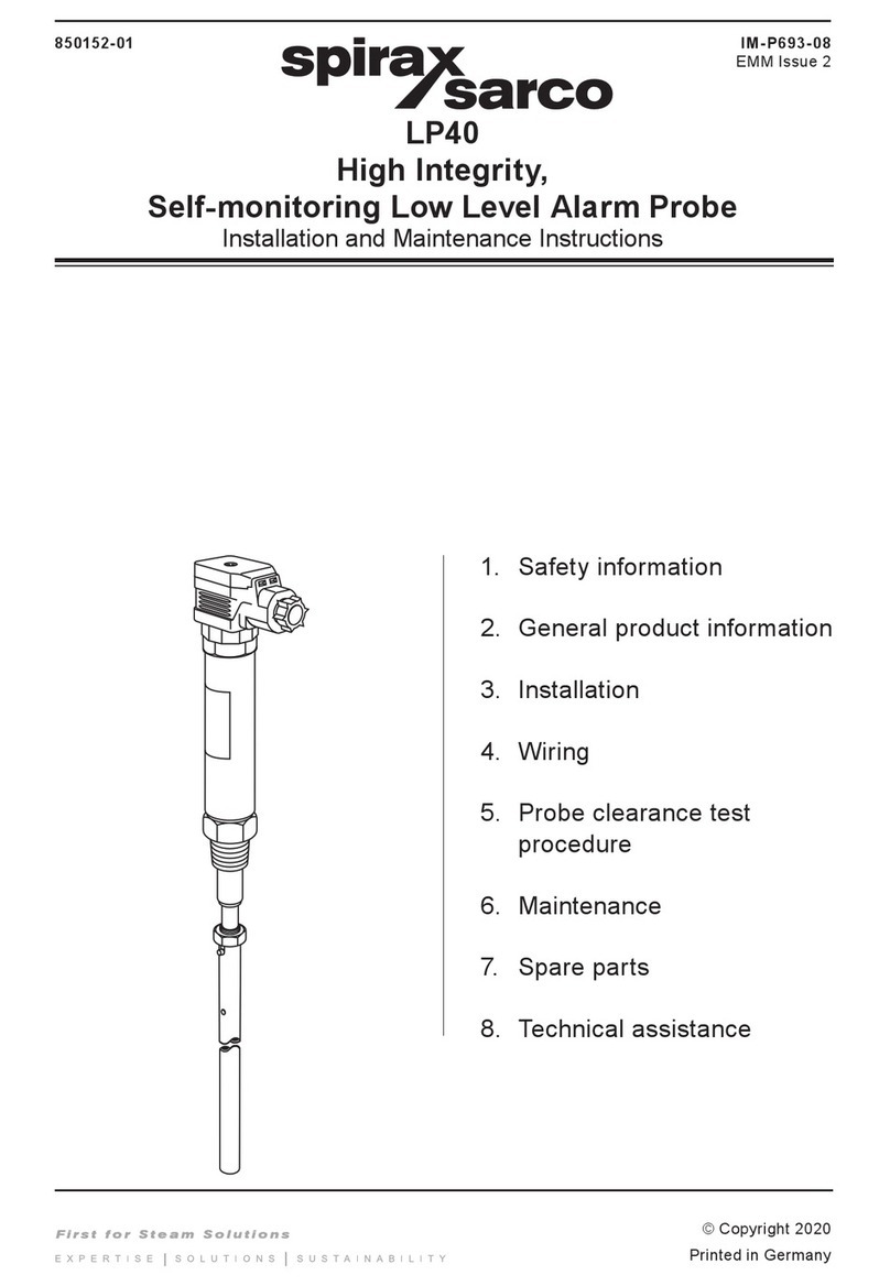 Spirax Sarco LP40 Installation and maintenance instructions