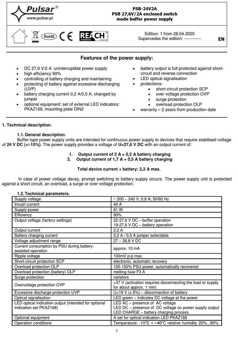 Pulsar PSB-24V2A User manual