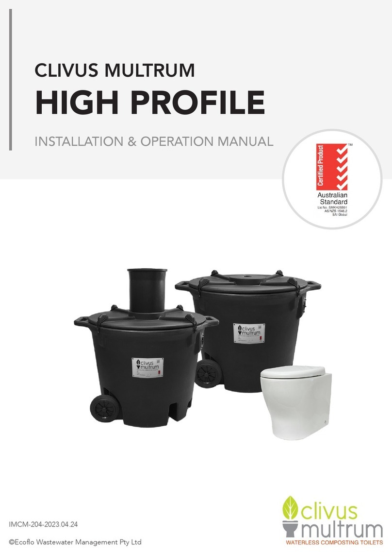 clivus multrum HIGH PROFILE User manual