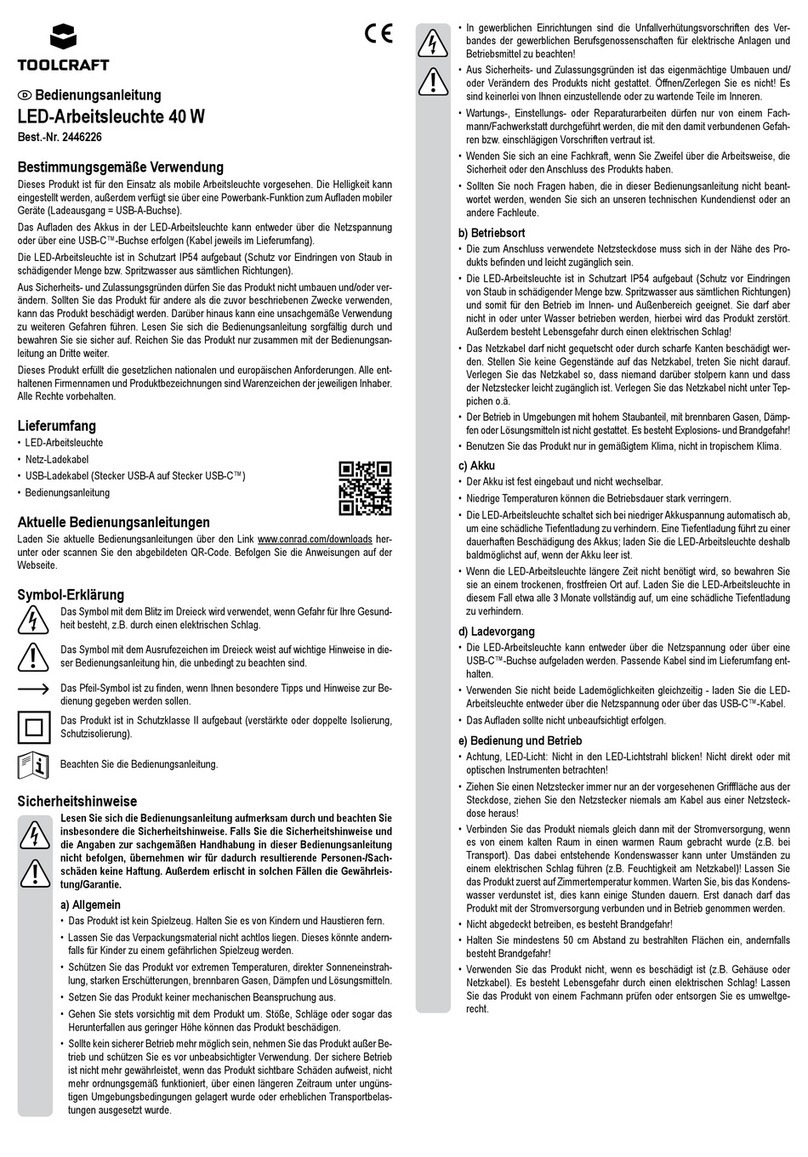 TOOLCRAFT 2446226 User manual